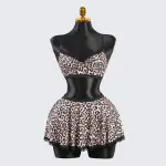 Sexy Wild Leopard Print Bra Panty Set