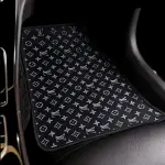 V Black - Set of 4 Car Mats