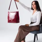 Minimal Shape Shoulder Bag-red
