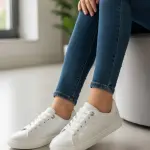 Sneakers Equipped with a shiny lace-up opening-SN-12