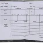M D Stay Fit Football Referee Card Sets Red Yellow Football Warning Cards PVC Black