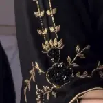Norva Royal Double Abaya (Gold Embroidery)