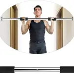 M D Stay Fit MD Exercise Bar for Home Entrance Gym 62-100cm Gym Exercise Bar Brain Exercise Fitness Adjustable Size