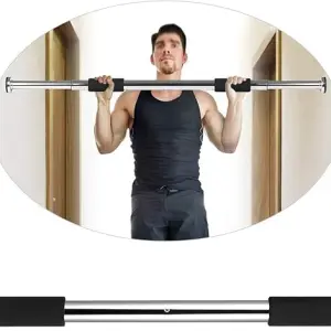 M D Stay Fit MD Exercise Bar for Home Entrance Gym 62-100cm Gym Exercise Bar Brain Exercise Fitness Adjustable Size