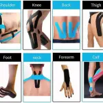 M D Stay Fit MD Cotton Elastic Muscle Tape 5M - Multi Color