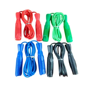 MD Stay Fit Jump Rope with Plastic Handles, Fitness Skipping Rope for Exercise and Cardio Training