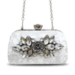 Classic Crystal-Embellished Evening Clutch VS-64