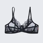 Sheer Lace Leopard Push Up Bra Panty Set