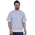 Sky Blue and White Oversize T-Shirt