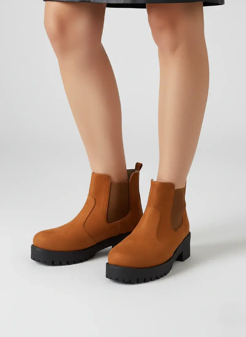 Elegant Ankle Boot Suede B-1-S