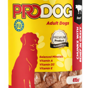 Procat Beef Chunks in Gravy – 400 g - for dogs