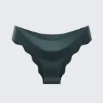 Women's Plus Size Seamless Ice Silk Bikini Breathable Wave Edge