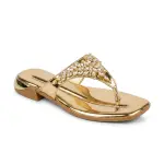 Shimmer Luxe Embellished Flat Sandal SF-76