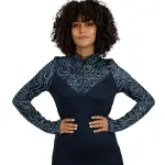 High-Neck Limitless Navy Top