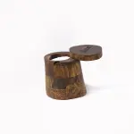 Handmade Natural Candle Natural Wooden Container with Hinged Lid – Handcrafted Elegant Design