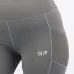 Pocket Flex Capri Gray Leggings