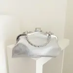 Silver Florencia Clutch