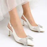 Sparkling Bow Evening Heels C-106