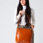 Minimal Shape Shoulder Bag-camel
