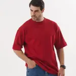 Burgundy Premium Oversized T-shirt