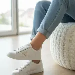 Flat sneakers from the distinctive designs of Guess GS-1