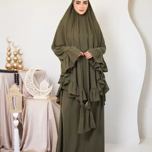 OLIVE CREPE SET ISDAL