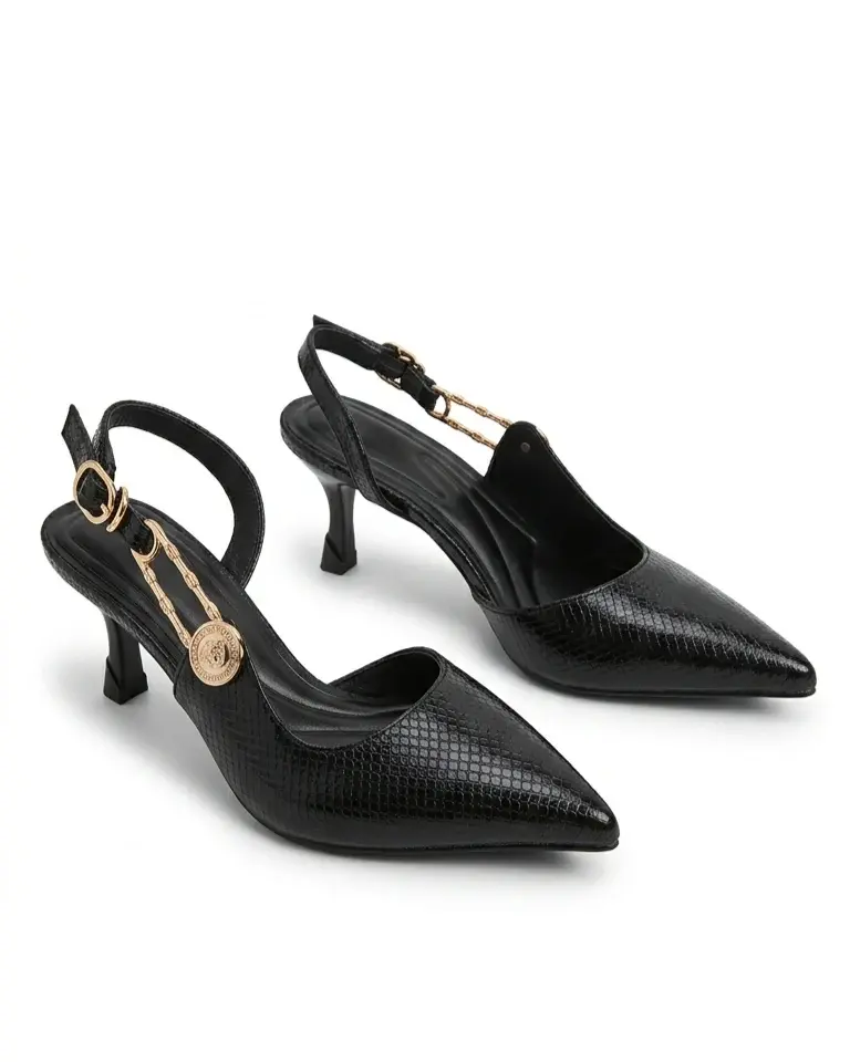 Elegant Heels with Chic Side Detail C-113