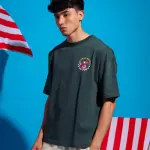 Green No Stress Oversized T-Shirt