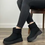 Casual Boots with Fold-Down Collar B-59