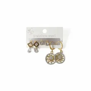 earrings set made of stainless steel EA-8