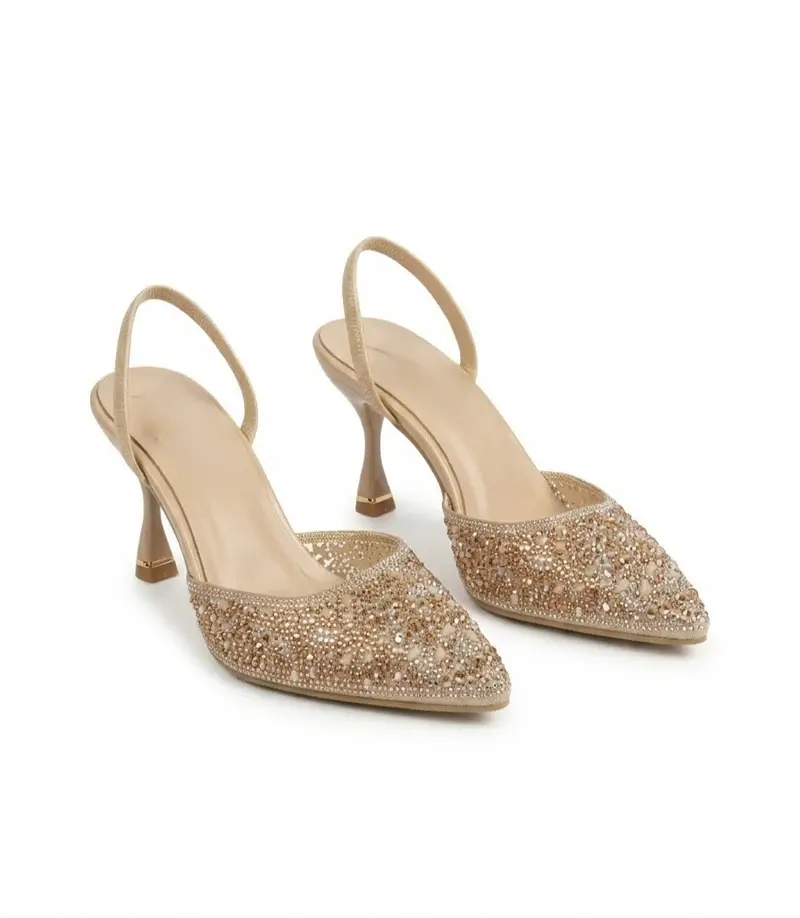 Shimmer Heels with Statement Heel C-93