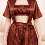 3Pcs Satin Set