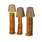 Mushrooms Floor lamp – Recycled wood Hand carved