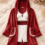 Velvet teddy lounge set