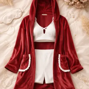 Velvet teddy lounge set