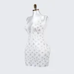 Deep V Lace Floral Print Cami Nightdress