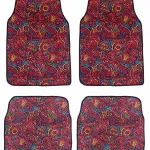 Vintage African - Set of 4 Car Mats