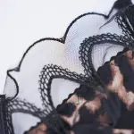 Sheer Lace Leopard Push Up Bra Panty Set