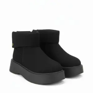 Casual Boots with Fold-Down Collar B-59
