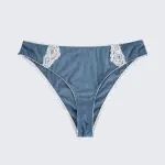 Plus Size Navy Blue Sexy Lace Lingerie Set
