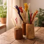 Rustic Natural Wooden Vase