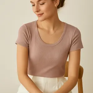 Basic Casual Comfy T-Shirt – Soft Fabric & Simple Everyday Style