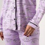 Sleeveless Pajama Set with Printed Top and Fitted Shorts