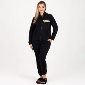 Velvet Two-Piece Loungewear Set – Stylish & Cozy