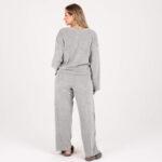 🩶 Grey Velvet Lounge Set – Soft & Elegant Comfort