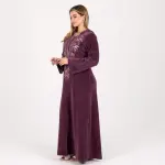 Elegant Velvet Embroidered Abaya