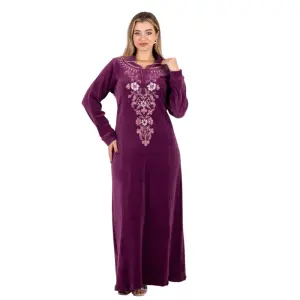 Velvet Embroidered Abaya – Elegant Modest Style