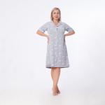 Printed Summer Cotton Nightgown – Classic Lazy Swivel Print