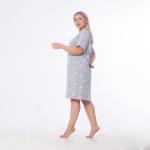 Printed Summer Cotton Nightgown – Classic Lazy Swivel Print