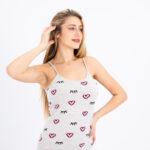 Printed Cotton Sleeveless Nightdress – Light, Soft & Breathable